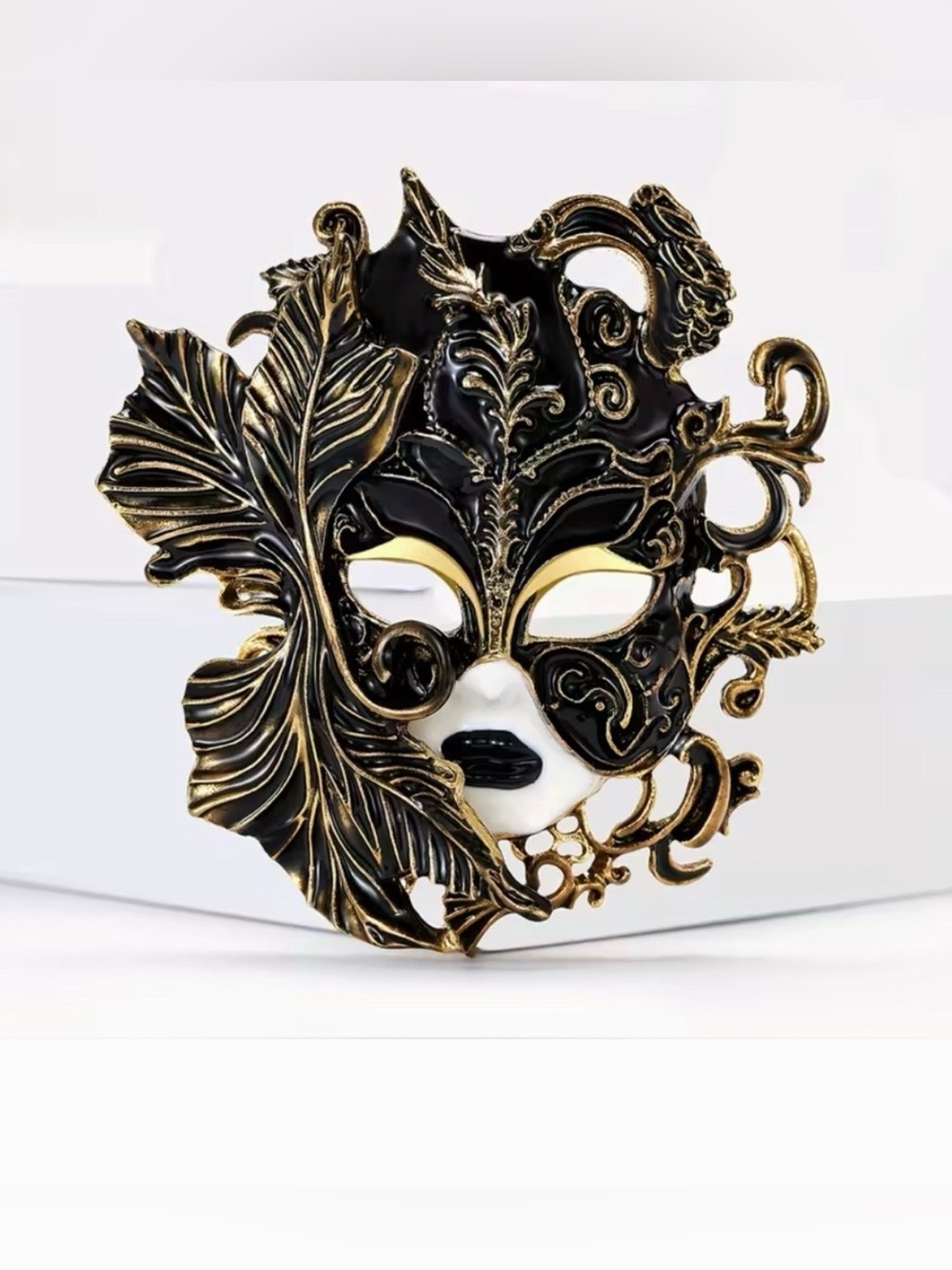 Enamel Theater Mask Pendant Brooch Modern New